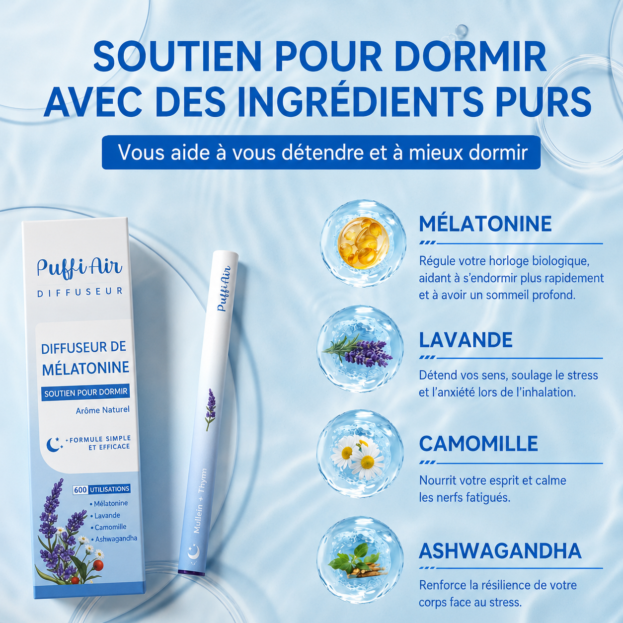 Puffi® – Formule Naturelle 4 en 1 pour Arrêter la Vape.
