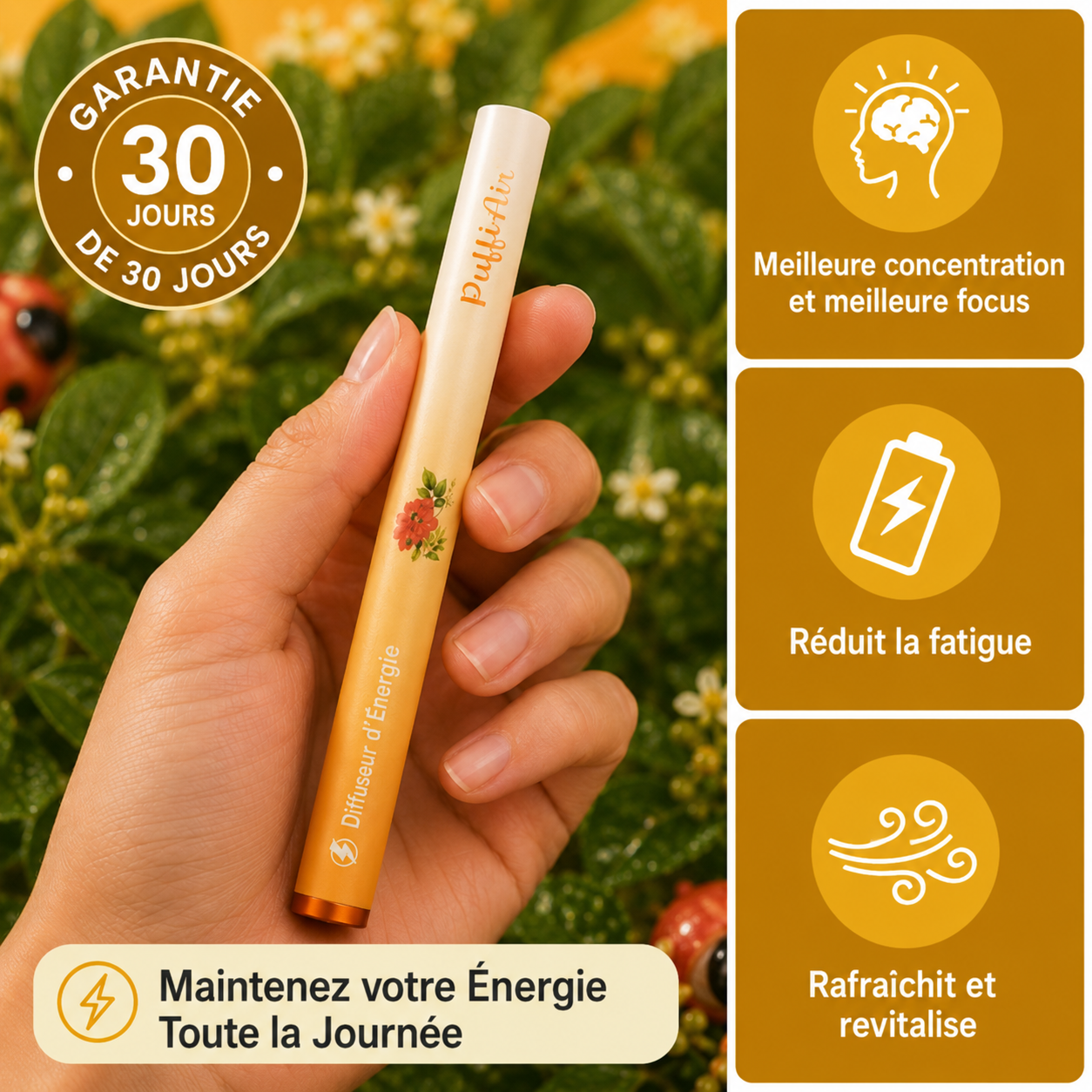 Puffi® – Formule Naturelle 4 en 1 pour Arrêter la Vape.