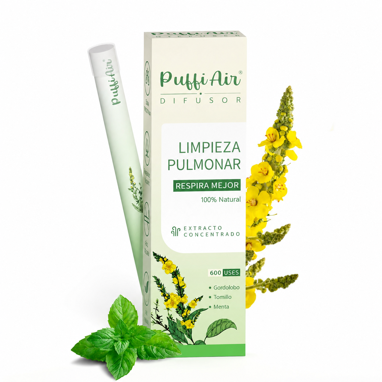 Difusor para la Limpieza Pulmonar - 600 Inhalaciones