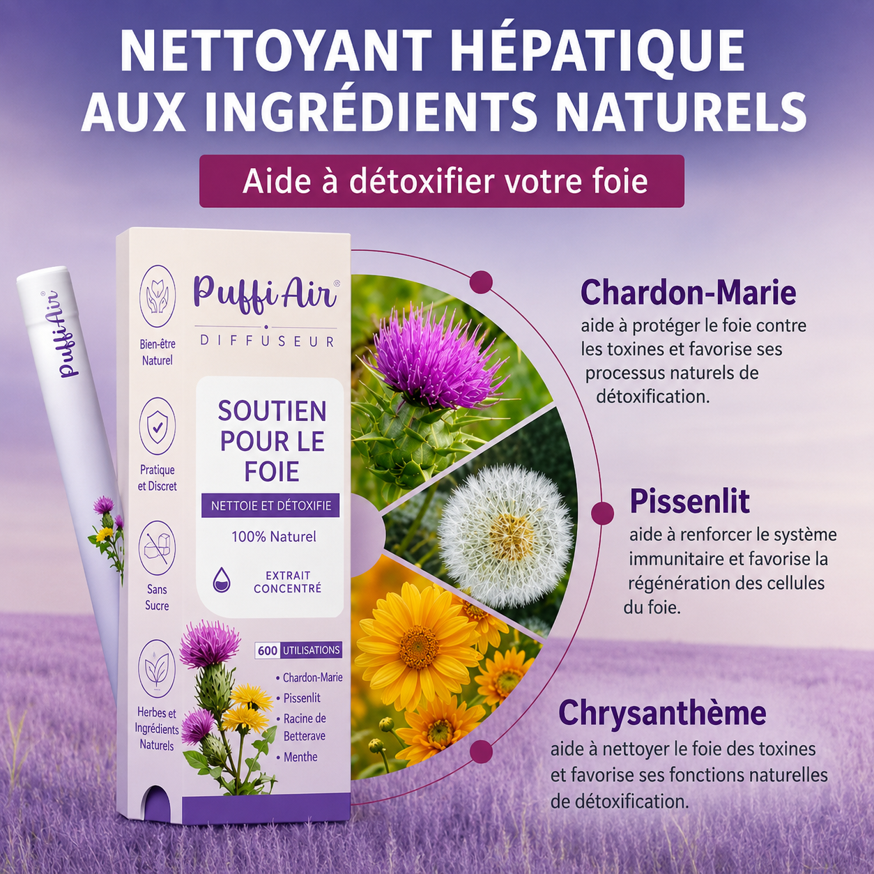 Puffi® – Formule Naturelle 4 en 1 pour Arrêter la Vape.