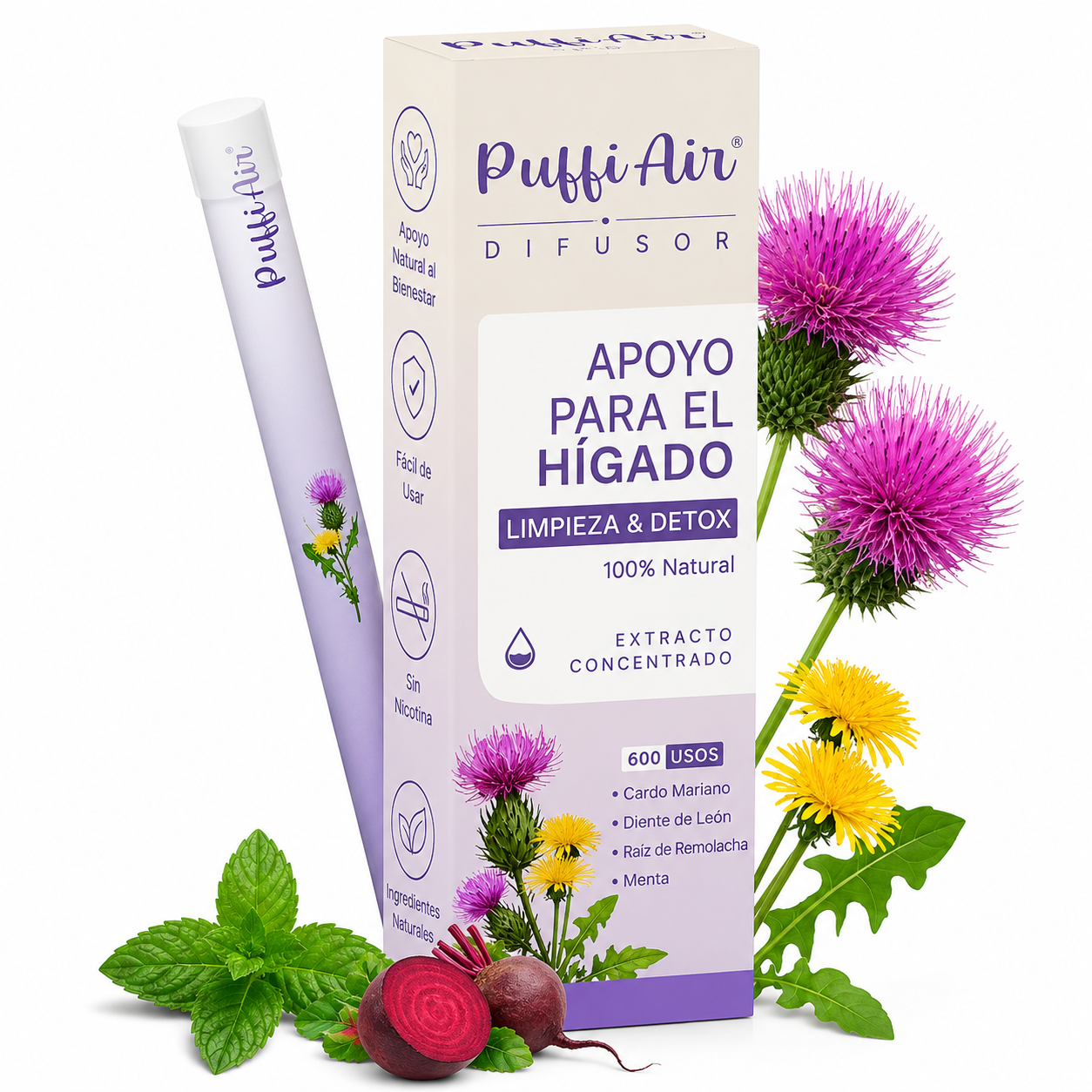 Puffi® – Formule Naturelle 4 en 1 pour Arrêter la Vape.